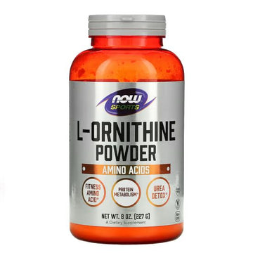 L-Ornithine, Pure Powder, 227g, NOW Foods - Vitax.ro
