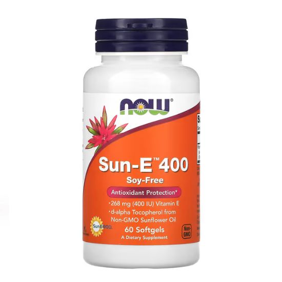 Sun-E, 400 IU, 60 softgels, NOW Foods - Vitax.ro