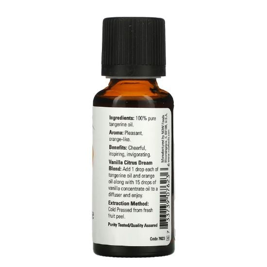 Essential Oil, Tangerine Oil, 30 ml, NOW Foods - Vitax.ro
