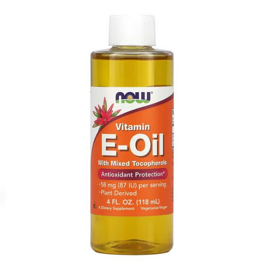 Vitamin E Natural Liquid, 118 ml, NOW Foods - Vitax.ro