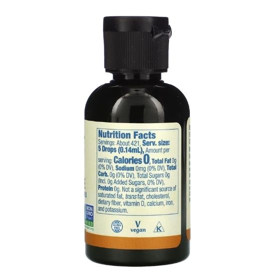 Better Stevia Liquid, English Toffee, 59 ml, NOW Foods - Vitax.ro