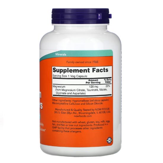 Magnesium Transporters, 180 vcaps, NOW Foods - Vitax.ro