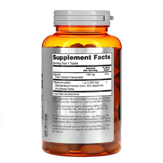 Tribulus, 1000mg, 180 tabs, NOW Foods - Vitax.ro