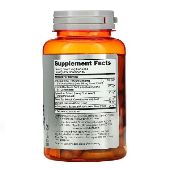 Tribulus Extreme, 90 vcaps, NOW Foods - Vitax.ro
