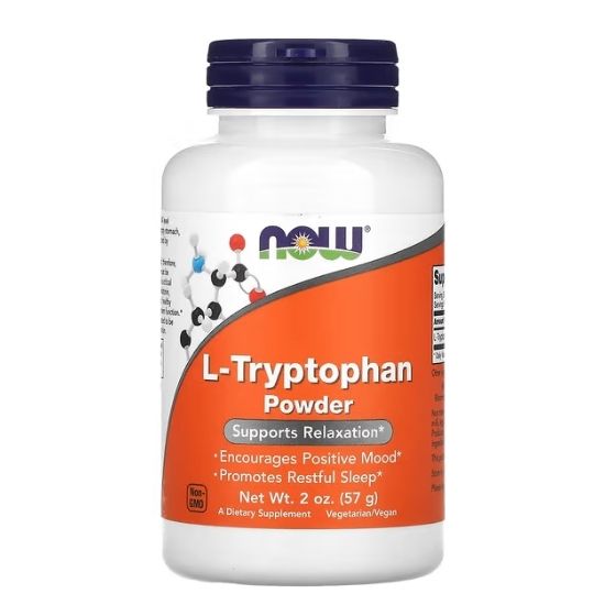 L-Tryptophan, Powder, 57g, NOW Foods - Vitax.ro