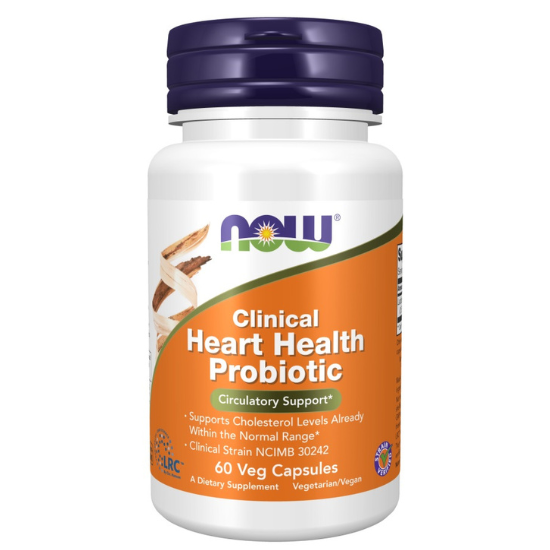 Clinical Heart Health Probiotic, 60 vcaps, NOW Foods - Vitax.ro