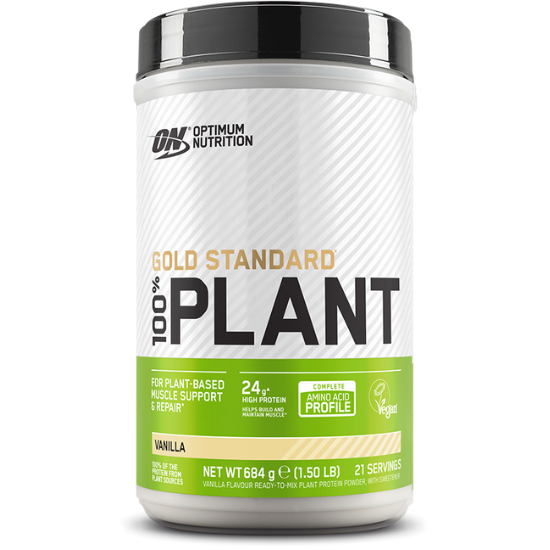 Gold Standard 100% Plant, Vanilla, 684g, Optimum Nutrition - Vitax.ro