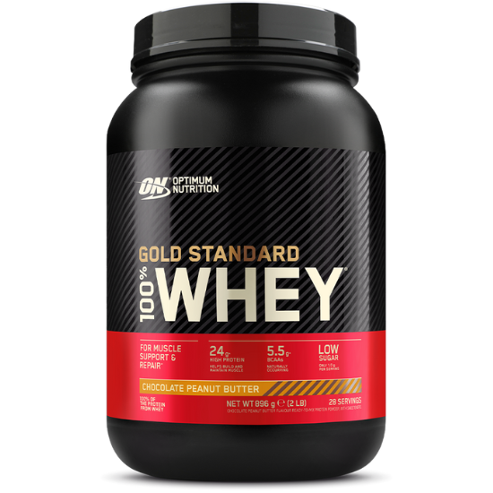 Gold Standard 100% Whey, Chocolate Peanut Butter, 896g, Optimum Nutrition - Vitax.ro