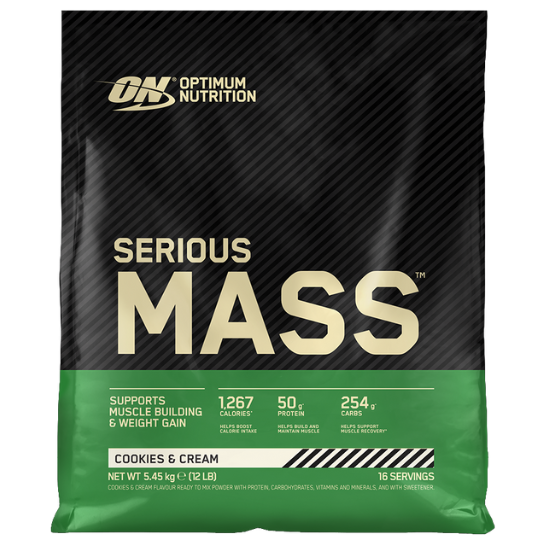 Serious Mass, Cookies & Cream, 5450g, Optimum Nutrition - Vitax.ro