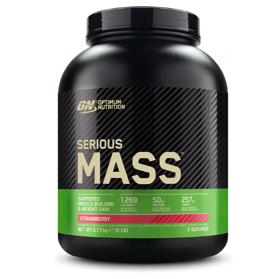 Serious Mass, Strawberry, 2730g, Optimum Nutrition - Vitax.ro