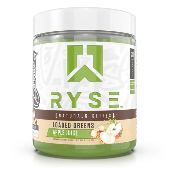 Loaded Greens, Natural Series, Apple Juice, 294g, RYSE - Vitax.ro