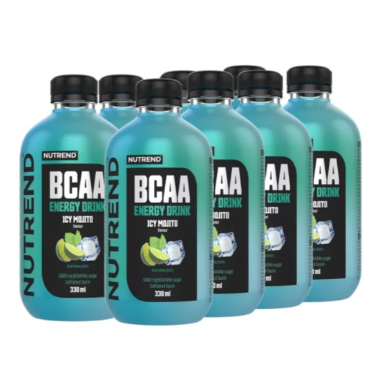 BCAA Energy Drink, Icy Mojito, 8 x 330 ml, Nutrend - Vitax.ro