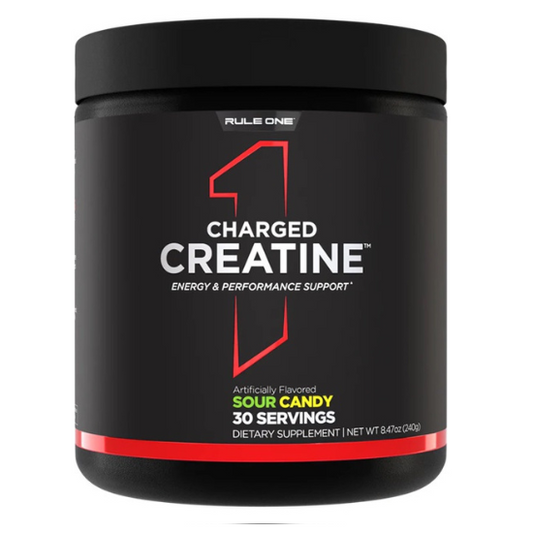 Charged Creatine, Sour Candy, 240g, Rule One - Vitax.ro