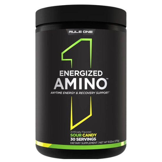 Energized Amino, Sour Candy, 270g, Rule One - Vitax.ro