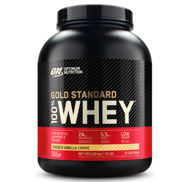 Gold Standard 100% Whey, French Vanilla Creme, 2280g, Optimum Nutrition - Vitax.ro