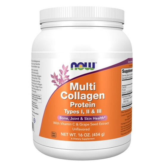 Multi Collagen Protein, 454g, NOW Foods | Vitax.ro