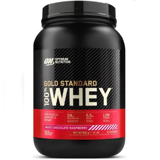 Gold Standard 100% Whey, White Chocolate Raspberry, 899g, Optimum Nutrition - Vitax.ro