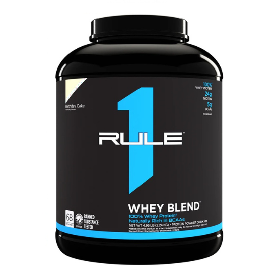 R1 Whey Blend, Birthday Cake, 2240g, Rule One - Vitax.ro