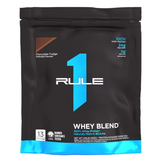 R1 Whey Blend, Chocolate Fudge, 455g, Rule One - Vitax.ro