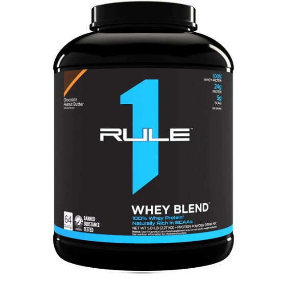 R1 Whey Blend, Chocolate Peanut Butter, 2270g, Rule One - Vitax.ro