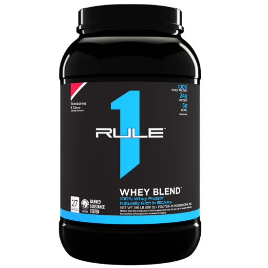R1 Whey Blend, Strawberries & Creme, 891g, Rule One - Vitax.ro
