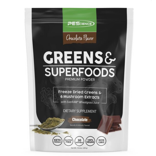Greens & Superfoods, Chocolate, 285g, PEScience - Vitax.ro