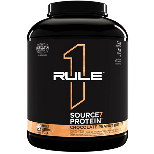 Source7 Protein, Chocolate Peanut Butter Gelato, 2280g, Rule One - Vitax.ro
