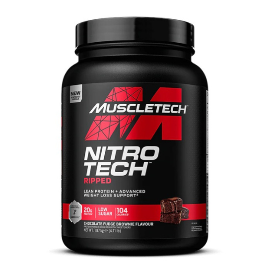 Nitro-Tech Ripped, Chocolate Fudge Brownie, 1870g, MuscleTech - Vitax.ro