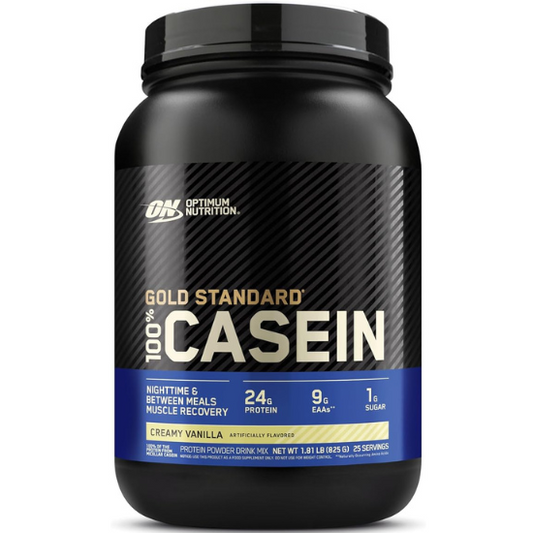 Gold Standard 100% Casein, Creamy Vanilla, 825g, Optimum Nutrition - Vitax.ro