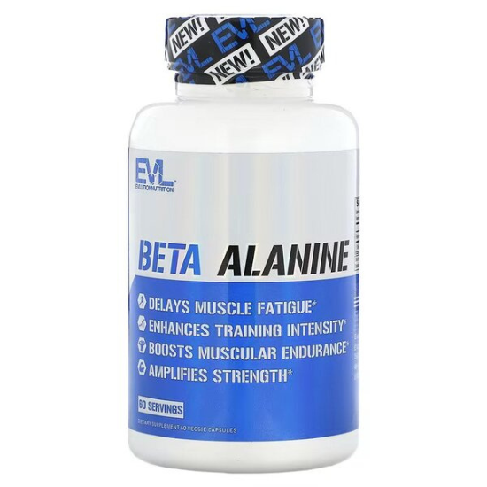 Beta-Alanine, 60 vcaps, EVLution Nutrition - Vitax.ro