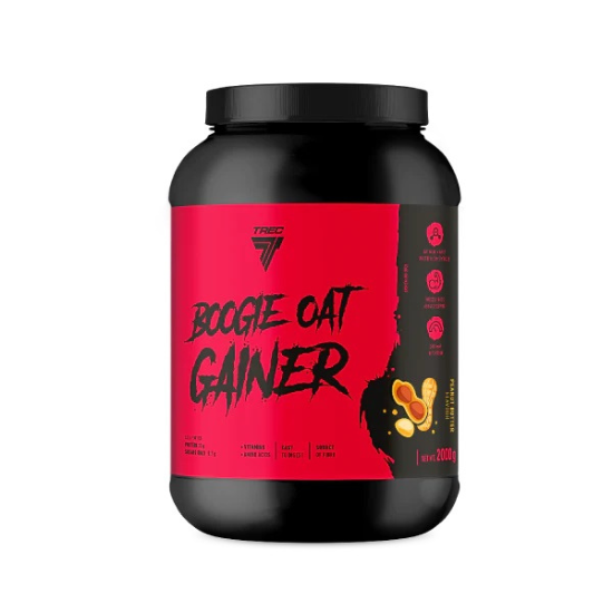 Boogie Oat Gainer, Peanut Butter, 2000g, Trec Nutrition - Vitax.ro