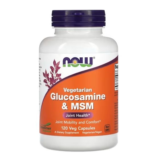Glucosamine & MSM Vegetarian, 120 vcaps, NOW Foods - Vitax.ro