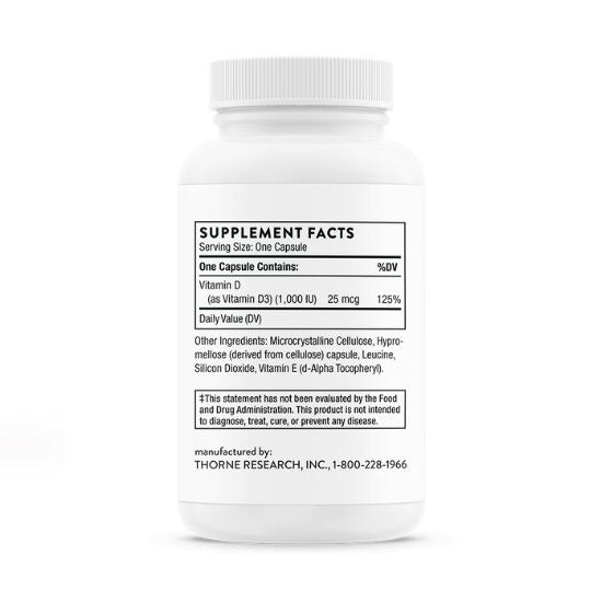D-1.000, 90 capsule, Thorne Research - Vitax.ro