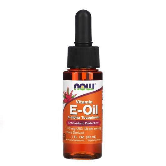 Vitamin E-Oil, Natural Liquid, 30 ml, NOW Foods - Vitax.ro
