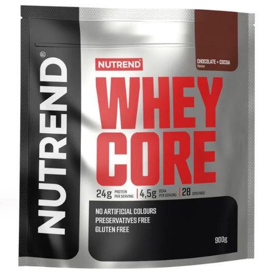 Whey Core, Chocolate + Cocoa, 900g, Nutrend - Vitax.ro