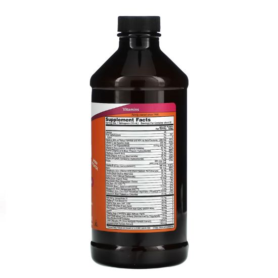 Liquid Multi, Wild Berry (Iron Free), 473 ml, NOW Foods - Vitax.ro