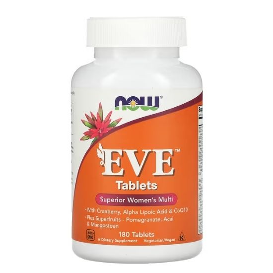 Eve Women's Multiple Vitamin, 180 tabs, NOW Foods - Vitax.ro