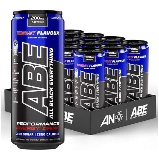 ABE Energy + Performance Cans, Energy, 12 x 330 ml, Applied Nutrition
