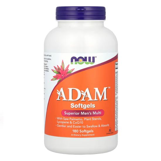 ADAM Multi-Vitamin for Men, 180 softgels, NOW Foods - Vitax.ro