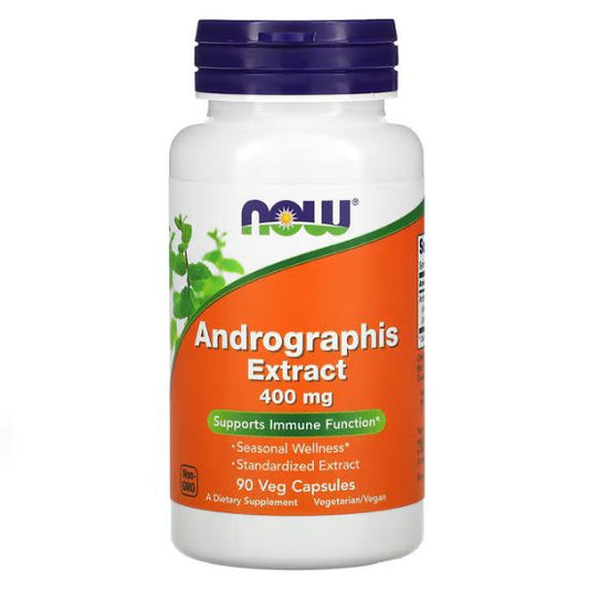 Andrographis Extract, 400mg, 90 vcaps, NOW Foods - Vitax.ro