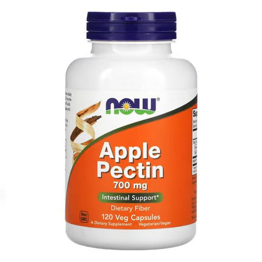 Apple Pectin, 700mg, 120 vcaps, NOW Foods - Vitax.ro