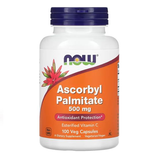 Ascorbyl Palmitate, 500mg, 100 vcaps, NOW Foods, NOW Foods - Vitax.ro
