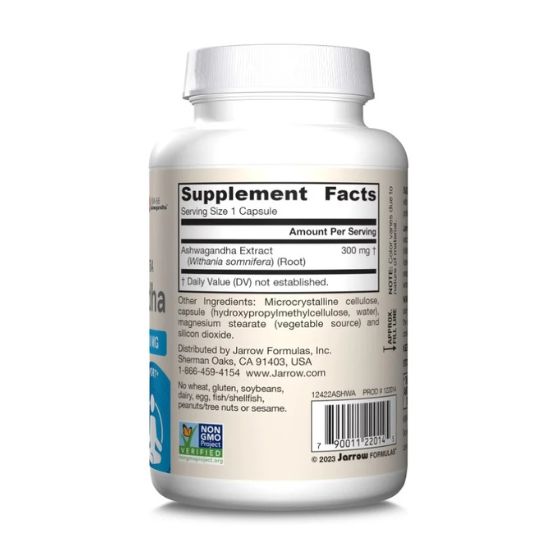 Ashwagandha, 300mg, 120 vcaps, Jarrow Formulas - Vitax.ro