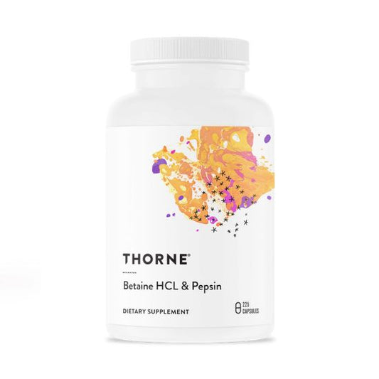 Betaine HCL și Pepsină, 225 capsule, Thorne Research - Vitax.ro