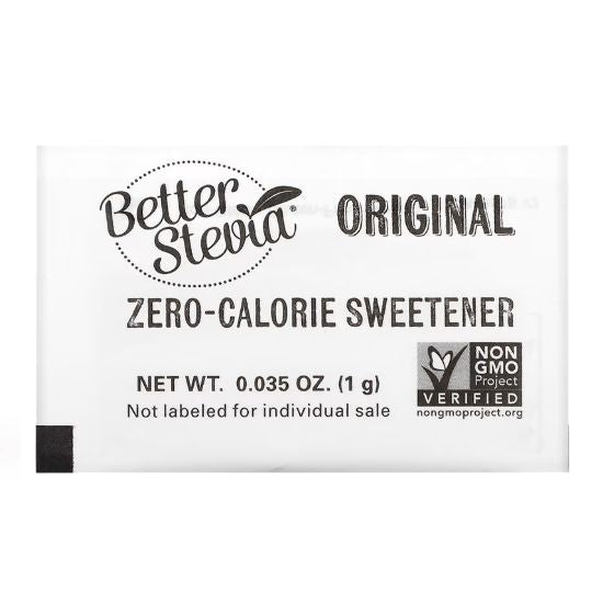 Better Stevia Packets, Original, 100 packets, NOW Foods - Vitax.ro