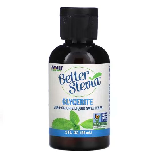 Better Stevia Glycerite, Alcohol-Free, 59 ml, NOW Foods - Vitax.ro