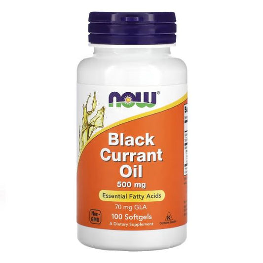 Black Currant Oil, 500mg, 100 softgels, NOW Foods - Vitax.ro