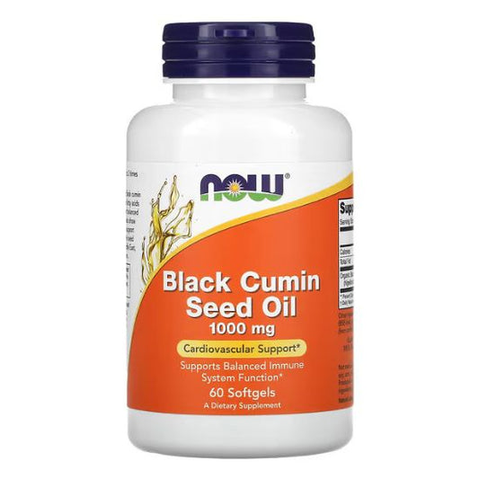 Black Cumin Seed Oil, 60 softgels, NOW Foods - Vitax.ro