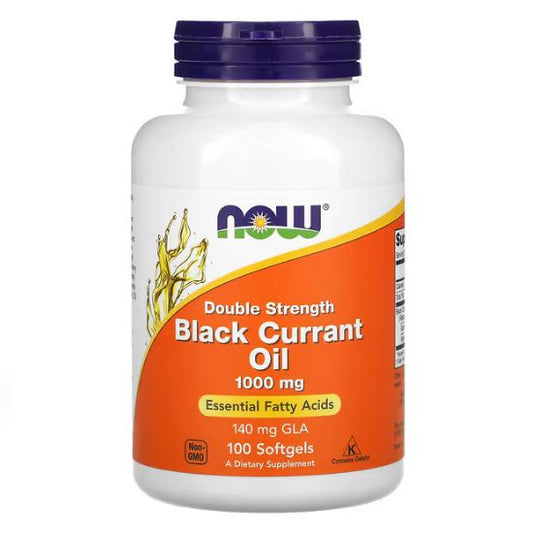Black Currant Oil, 1000mg, 100 softgels, NOW Foods - Vitax.ro