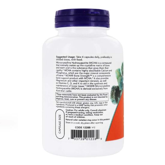 Bone Strength, 120 caps, NOW Foods - Vitax.ro